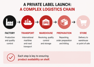 private label logistics produt chain retail