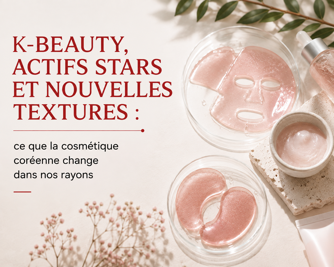 K-Beauty MDD : masques hydrogel, patchs yeux et nouvelles textures cosmétiques